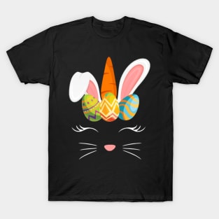 Unicorn Easter TShirt Girl Easter Bunny Bunnicorn T-Shirt